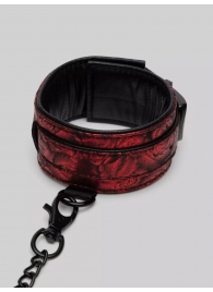 Красно-черные оковы Reversible Faux Leather Ankle Cuffs - Fifty Shades of Grey - купить с доставкой в Твери