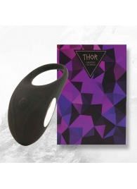 Черное эрекционное виброкольцо Thor Cockring - FeelzToys - в Твери купить с доставкой