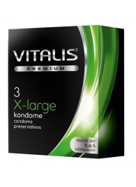 Презервативы увеличенного размера VITALIS PREMIUM x-large - 3 шт. - Vitalis - купить с доставкой в Твери