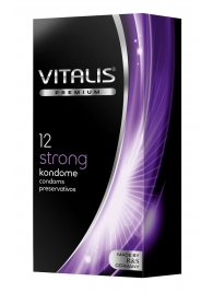 Презервативы с утолщённой стенкой VITALIS PREMIUM strong - 12 шт. - Vitalis - купить с доставкой в Твери