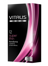 Ультратонкие презервативы VITALIS PREMIUM super thin - 12 шт. - Vitalis - купить с доставкой в Твери