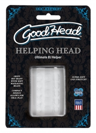 Прозрачный мастурбатор HELPING HEAD - Doc Johnson - в Твери купить с доставкой