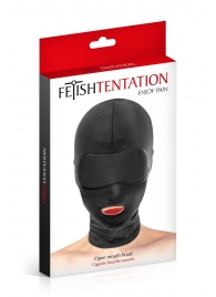 Сплошная маска на голову с прорезью для рта - Fetish Tentation - купить с доставкой в Твери