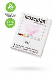 Супертонкие презервативы Masculan Pur - 3 шт. - Masculan - купить с доставкой в Твери