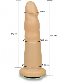 Телесная насадка Harness - 15,8 см. - LOVETOY (А-Полимер) - купить с доставкой в Твери