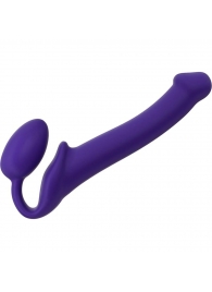 Фиолетовый безремневой страпон Silicone Bendable Strap-On - size M - Strap-on-me - купить с доставкой в Твери