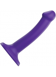Фиолетовый фаллоимитатор-насадка Strap-On-Me Dildo Dual Density size S - 17 см. - Strap-on-me - купить с доставкой в Твери