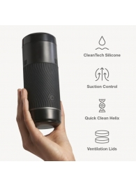 Черный мастурбатор с контролем всасывания Arcwave Pow Stroker - Arcwave - в Твери купить с доставкой
