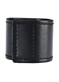 Хомут-утяжка для мошонки из искусственной кожи на липучке VELCRO BALL STRETCHER- 4 см. - BlueLine - в Твери купить с доставкой