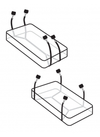 Фиксаторы для кровати WRAPAROUND MATTRESS RESTRAIN - Pipedream - купить с доставкой в Твери