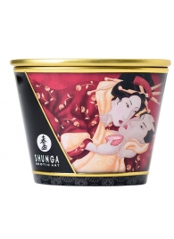 Массажная  свеча Sparkling Strawberry Wine с ароматом клубничного вина - 170 мл. - Shunga - купить с доставкой в Твери