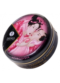 Массажная свеча Rose Petals с ароматом розы - 30 мл. - Shunga - купить с доставкой в Твери