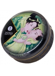 Массажная свеча Exotic Green Tea с ароматом зелёного чая - 30 мл. - Shunga - купить с доставкой в Твери