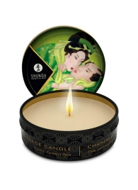 Массажная свеча Exotic Green Tea с ароматом зелёного чая - 30 мл. - Shunga - купить с доставкой в Твери