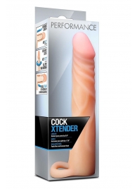 Телесная насадка на пенис Cock Xtender - 17,7 см. - Blush Novelties - в Твери купить с доставкой