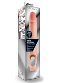 Телесная насадка на пенис 10 Inch Cock Sheath Extender - 25 см. - Blush Novelties - в Твери купить с доставкой