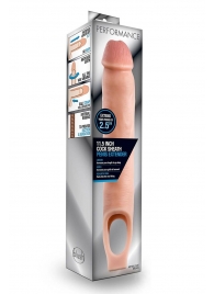 Телесная насадка на пенис 11.5 Inch Cock Sheath Penis Extender - 29,2 см. - Blush Novelties - в Твери купить с доставкой