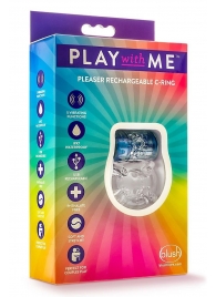 Фиолетовое эрекционное виброкольцо Pleaser Rechargeable C-Ring - Blush Novelties - в Твери купить с доставкой