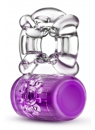 Фиолетовое эрекционное виброкольцо Pleaser Rechargeable C-Ring - Blush Novelties - в Твери купить с доставкой