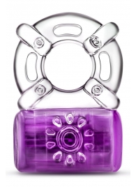 Фиолетовое эрекционное виброкольцо One Night Stand Vibrating C-Ring - Blush Novelties - в Твери купить с доставкой
