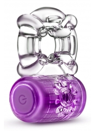 Фиолетовое эрекционное виброкольцо One Night Stand Vibrating C-Ring - Blush Novelties - в Твери купить с доставкой