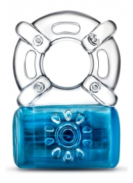 Синее эрекционное виброкольцо One Night Stand Vibrating C-Ring - Blush Novelties - в Твери купить с доставкой