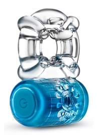 Синее эрекционное виброкольцо One Night Stand Vibrating C-Ring - Blush Novelties - в Твери купить с доставкой