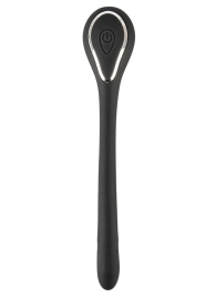 Черный гибкий уретральный стимулятор с вибрацией Vibrating Bendable Dilator - 13,5 см. - Orion - купить с доставкой в Твери