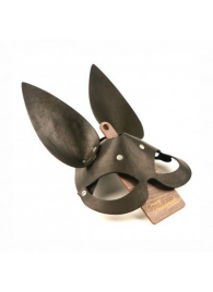 Черная гладкая маска  Зайка  с длинными ушками - Crazy Handmade - купить с доставкой в Твери