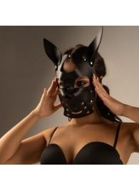 Черная маска  Собака  с ушками - Crazy Handmade - купить с доставкой в Твери