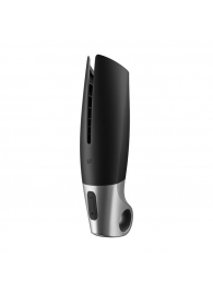 Черный мастурбатор с вибрацией Power Masturbator - Satisfyer - в Твери купить с доставкой