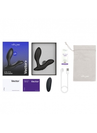 Черный анальный вибратор We-Vibe Vector+ - We-vibe - в Твери купить с доставкой