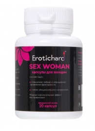 Капсулы для женщин Erotichard sex woman - 20 капсул (0,370 гр.) - Erotic Hard - купить с доставкой в Твери