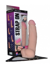 Реалистичный фаллос на поясе Harness - 20,5 см. - LOVETOY (А-Полимер) - купить с доставкой в Твери