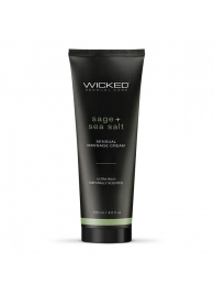 Массажный легкий крем WICKED Sage plus Sea Salt - 120 мл. - Wicked - купить с доставкой в Твери
