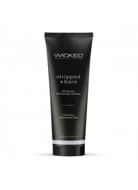 Массажный легкий крем WICKED Stripped plus Bare - 120 мл. - Wicked - купить с доставкой в Твери