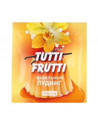 Пробник гель-смазки Tutti-frutti со вкусом ванильного пудинга - 4 гр. - Биоритм - купить с доставкой в Твери