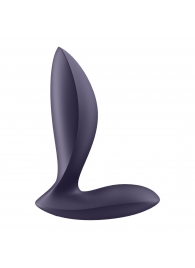 Фиолетовый анальный вибростимулятор Power Plug - Satisfyer - в Твери купить с доставкой