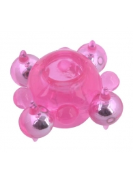 Эрекционное кольцо c бусинками - Toyfa Basic - в Твери купить с доставкой