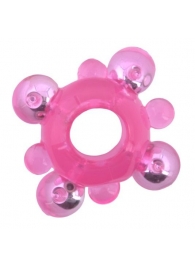 Эрекционное кольцо c бусинками - Toyfa Basic - в Твери купить с доставкой