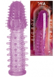Фиолетовая насадка, удлиняющая половой член - 13,5 см. - Toyfa Basic - в Твери купить с доставкой