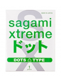 Презерватив Sagami Xtreme Type-E с точками - 1 шт. - Sagami - купить с доставкой в Твери
