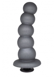 Серая насадка-ёлочка PLATINUM 5,5’’ - 15,5 см. - LOVETOY (А-Полимер) - купить с доставкой в Твери