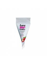 Съедобное согревающее массажное масло Love Me Tender Strawberry с ароматом клубники - 10 мл. - Love to Love - купить с доставкой в Твери
