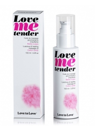 Съедобное согревающее массажное масло Love Me Tender Cotton Candy с ароматом сладкой ваты - 100 мл. - Love to Love - купить с доставкой в Твери