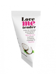 Съедобное согревающее массажное масло Love Me Tender Cocos с ароматом кокоса - 10 мл. - Love to Love - купить с доставкой в Твери
