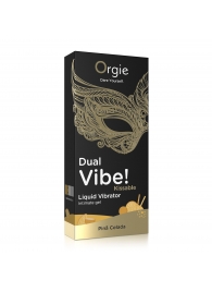 Съедобный гель Dual Vibe Pina Colada с эффектом вибрации и вкусом коктейля пина колада - 15 мл. - ORGIE - купить с доставкой в Твери