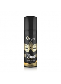 Съедобный гель Dual Vibe Pina Colada с эффектом вибрации и вкусом коктейля пина колада - 15 мл. - ORGIE - купить с доставкой в Твери
