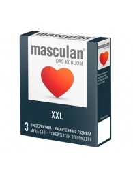 Презервативы увеличенного размера Masculan XXL - 3 шт. - Masculan - купить с доставкой в Твери