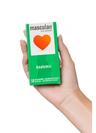 Презервативы анатомической формы Masculan Anatomic - 10 шт. - Masculan - купить с доставкой в Твери